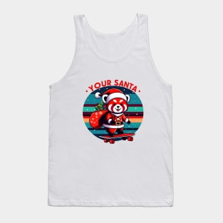 Christmas Red Panda Tank Top